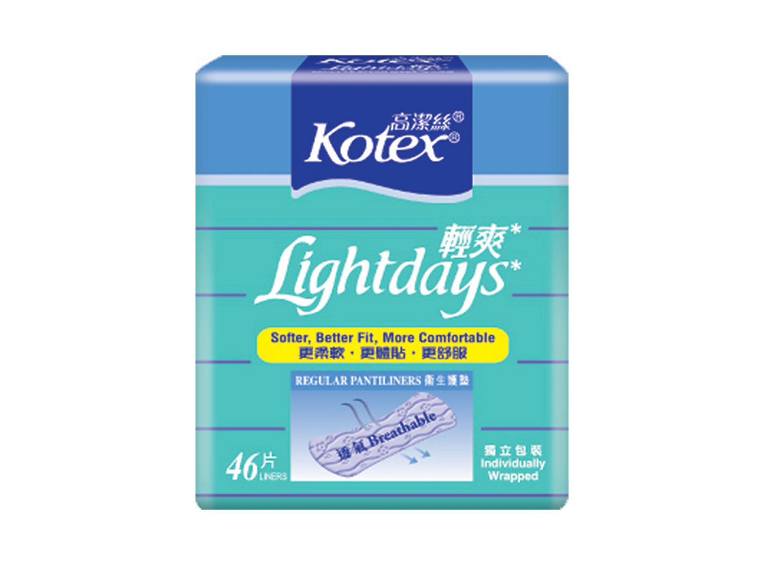 Kotex高潔絲輕爽衛生護墊