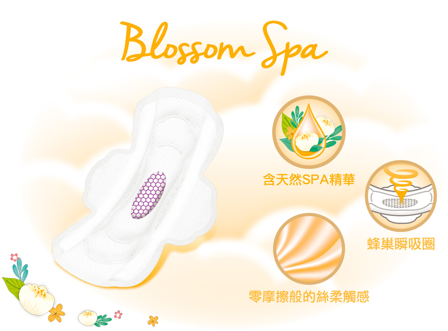 Kotex高潔絲梔子花特長透氣護墊,天然SPA精華、蜂巢瞬吸圈、絲柔觸感