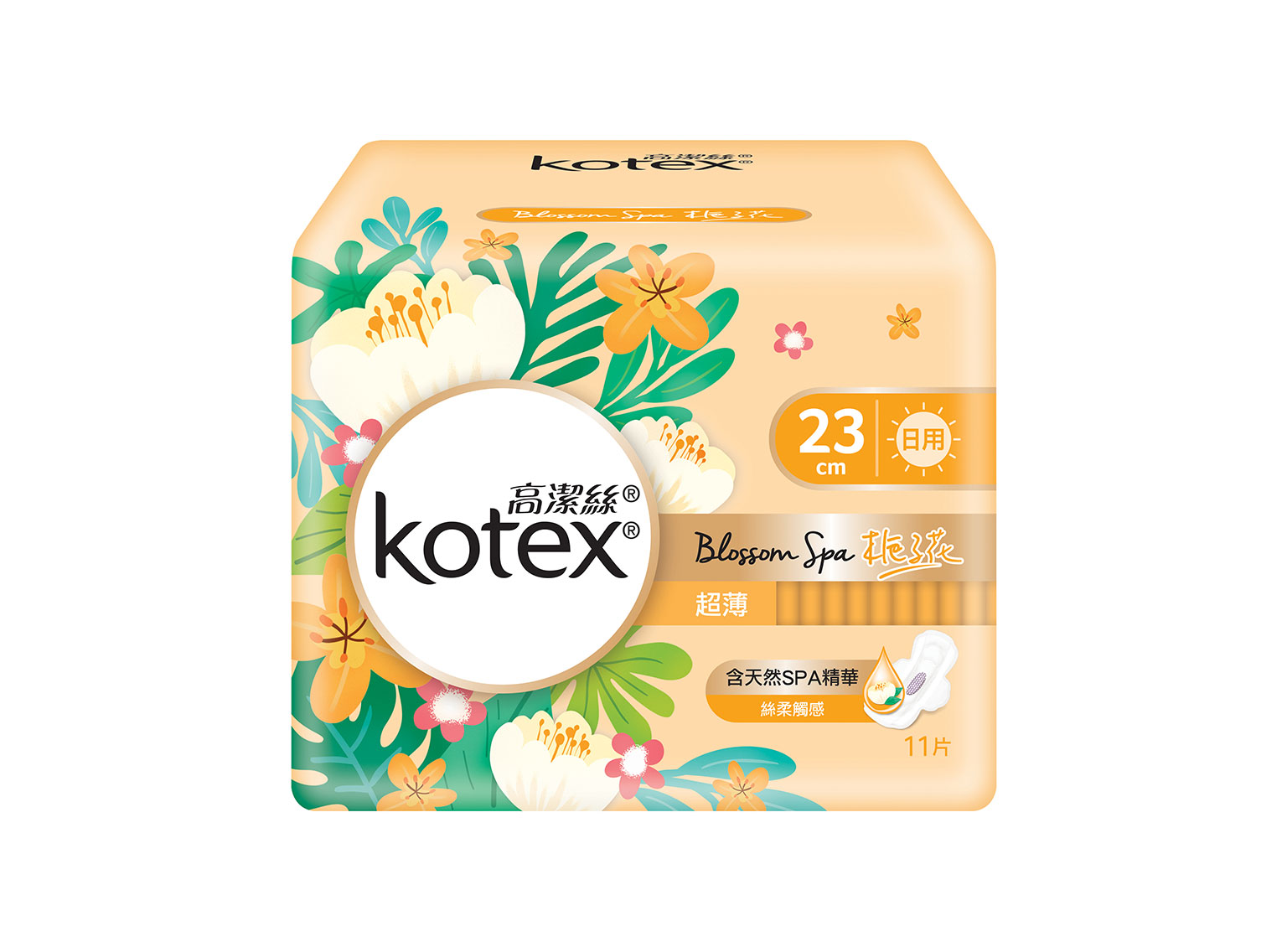Kotex高潔絲梔子花特長透氣護墊